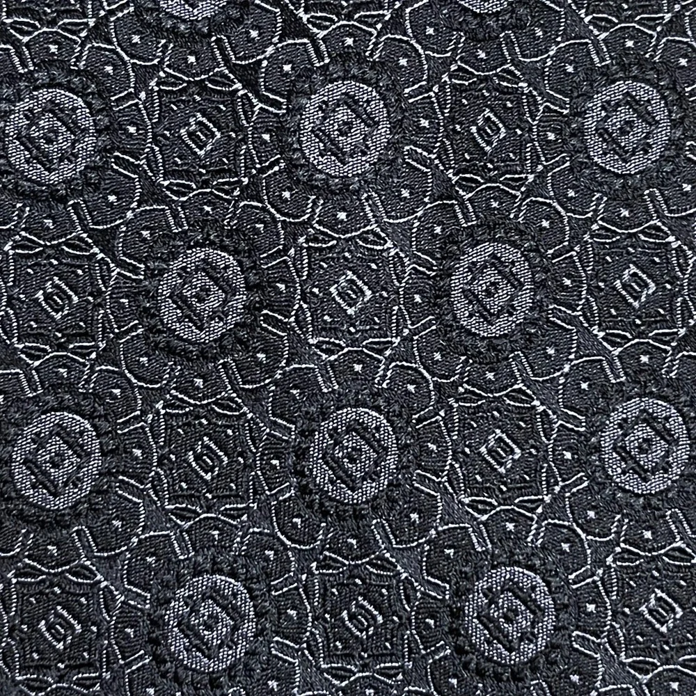 Donald Trump Signature Collection Necktie Black Gray Print‎ Silk Executive 4x58